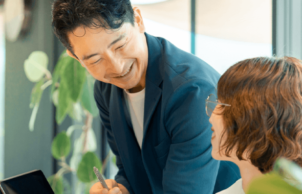 上司から教わる社員